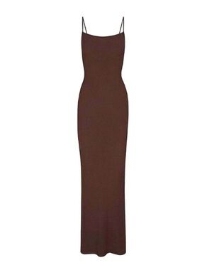 Skims Slip Tank Dress in Cocoa